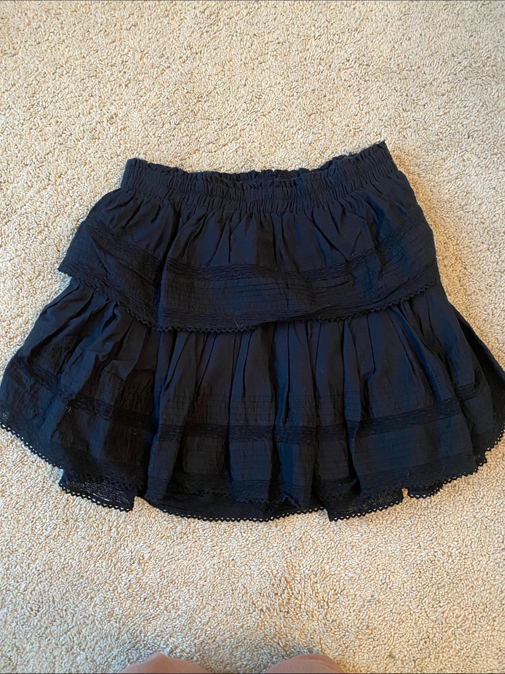LoveShackFancy Ruffle Mini Skirt